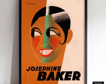 Josephine Baker jazz poster - Paris, France - 1931