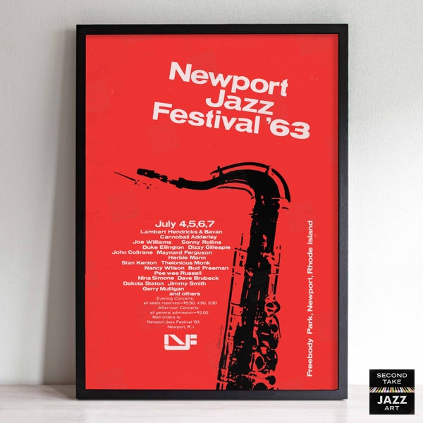Jazzposter Newport Jazz Festival 1963 - Rhode Island