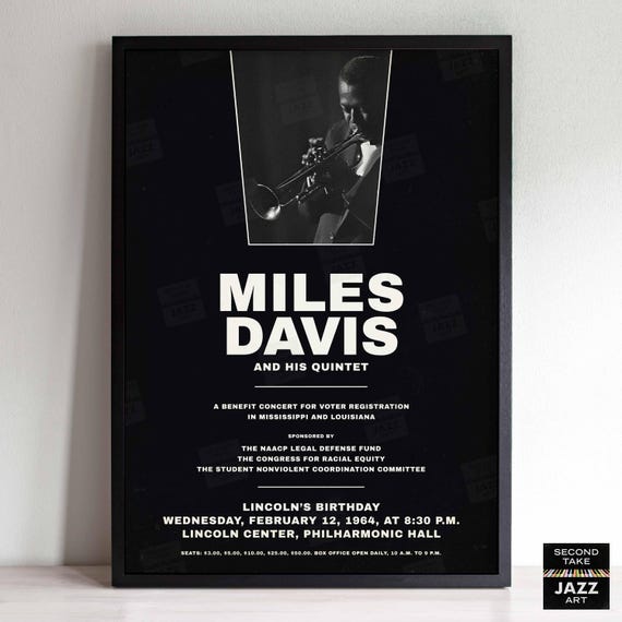 Miles Davis - My Funny Valentine - Four & More Jazz Poster