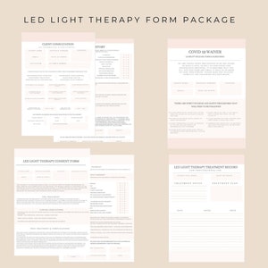 Led Utilization Form LED Light Therapy Value Form Package Download & Print Client ...