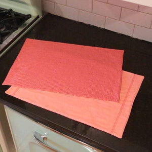 Reversible Embroidered Placemat with Small Circles