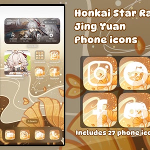 Honkai Star Rail - Jing Yuan Phone Icons