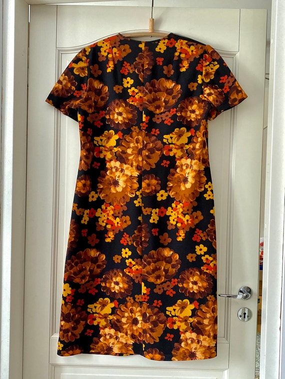 Soviet Vintage 60s Floral Dress, Plus Size Retro … - image 7