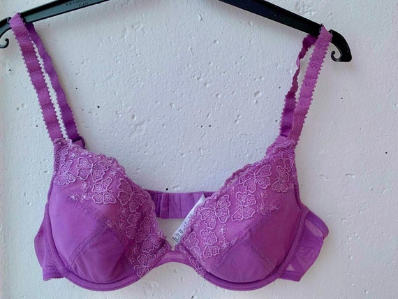 Vintage New With Tags Bali No Poke Full Figure Underwire Bra Lilac