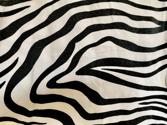 Vintage Y2K Cami Top, Plus Size Women's Zebra Bla… - image 3