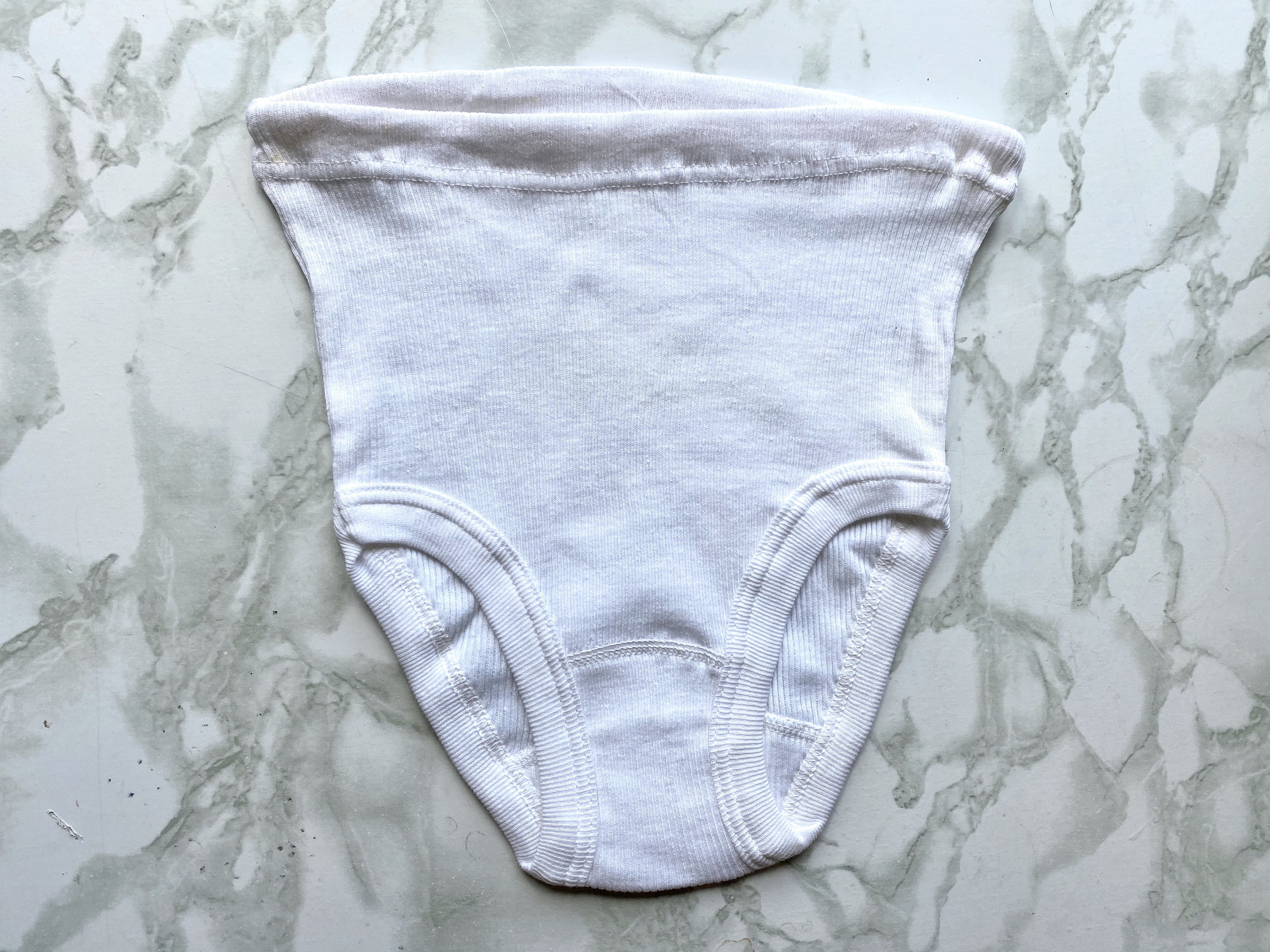Vintage Underwear Teenager Girls Cotton Panties Unused White