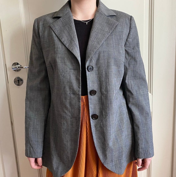 Vintage MARIMEKKO Grey Blazer Jacket Size 8/36, W… - image 8