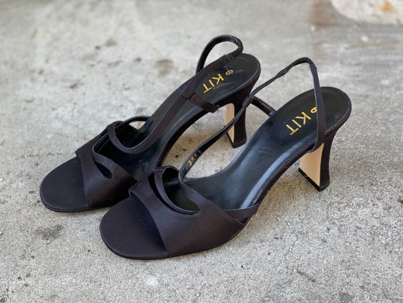 Louis Vuitton Metallic Leather Strap Sandal Hammered Heels Size 39