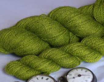 Green Grass on Bfl masham 4ply fingering weight non-superwash yarn