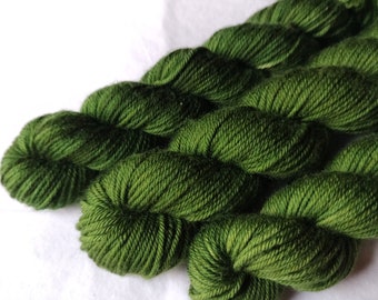 Emerald on superwash merino worsted/dk