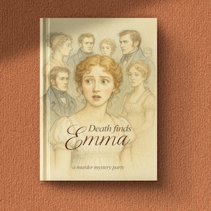 Death Finds Emma: A Jane Austen Inspired Murder Mystery Game for 5–10 Players | Printable Party Game