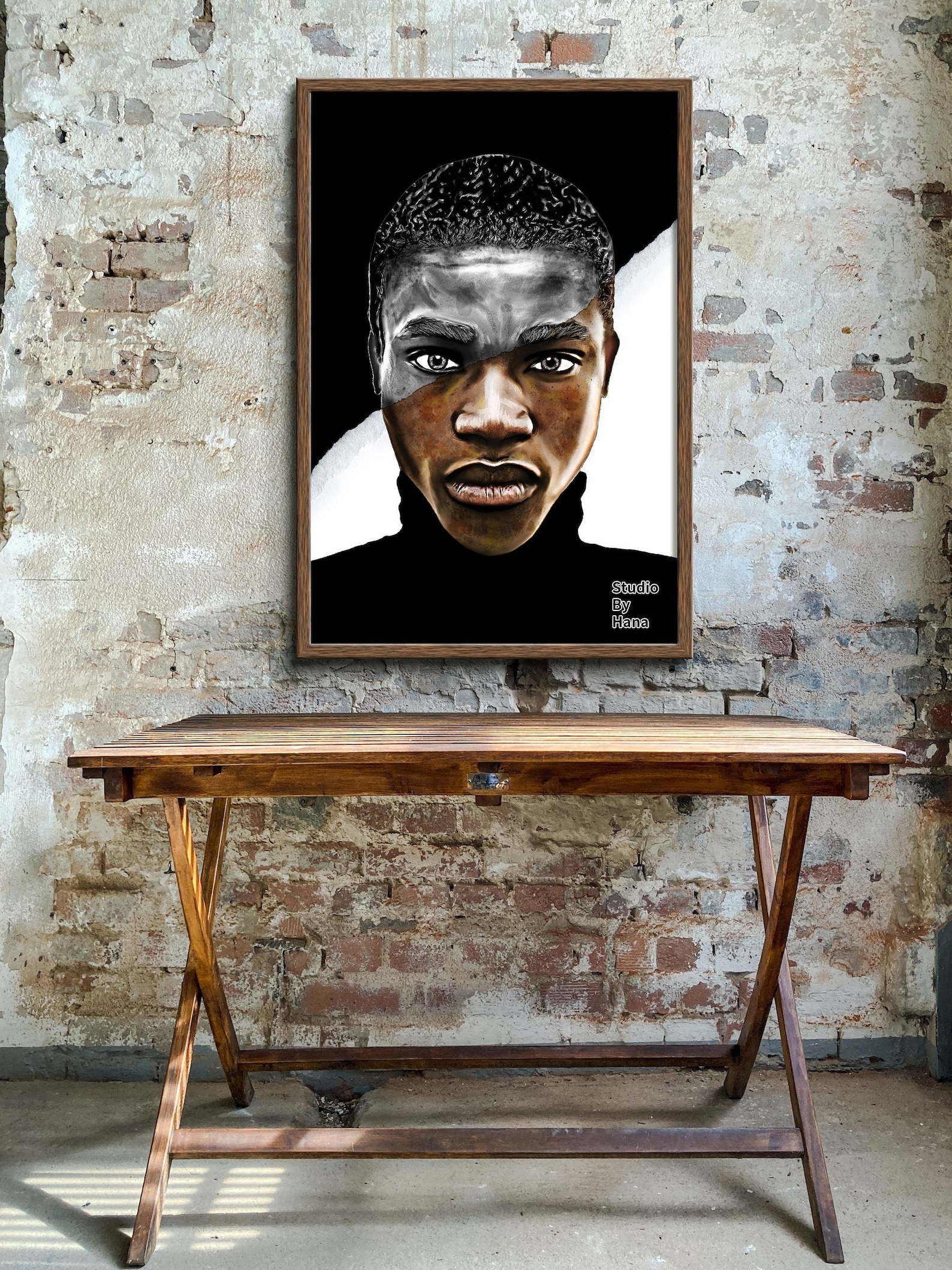 African American Art Black Man Wall Art Man Wall Art Male Etsy