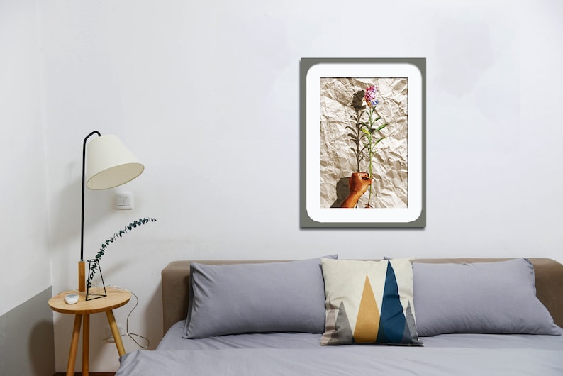 Flower Hand Art Print Hands Wall Print Rolled Canvas Print,Feminist art African Art Boho Hands poster Abstract Hand Art Print Hand art