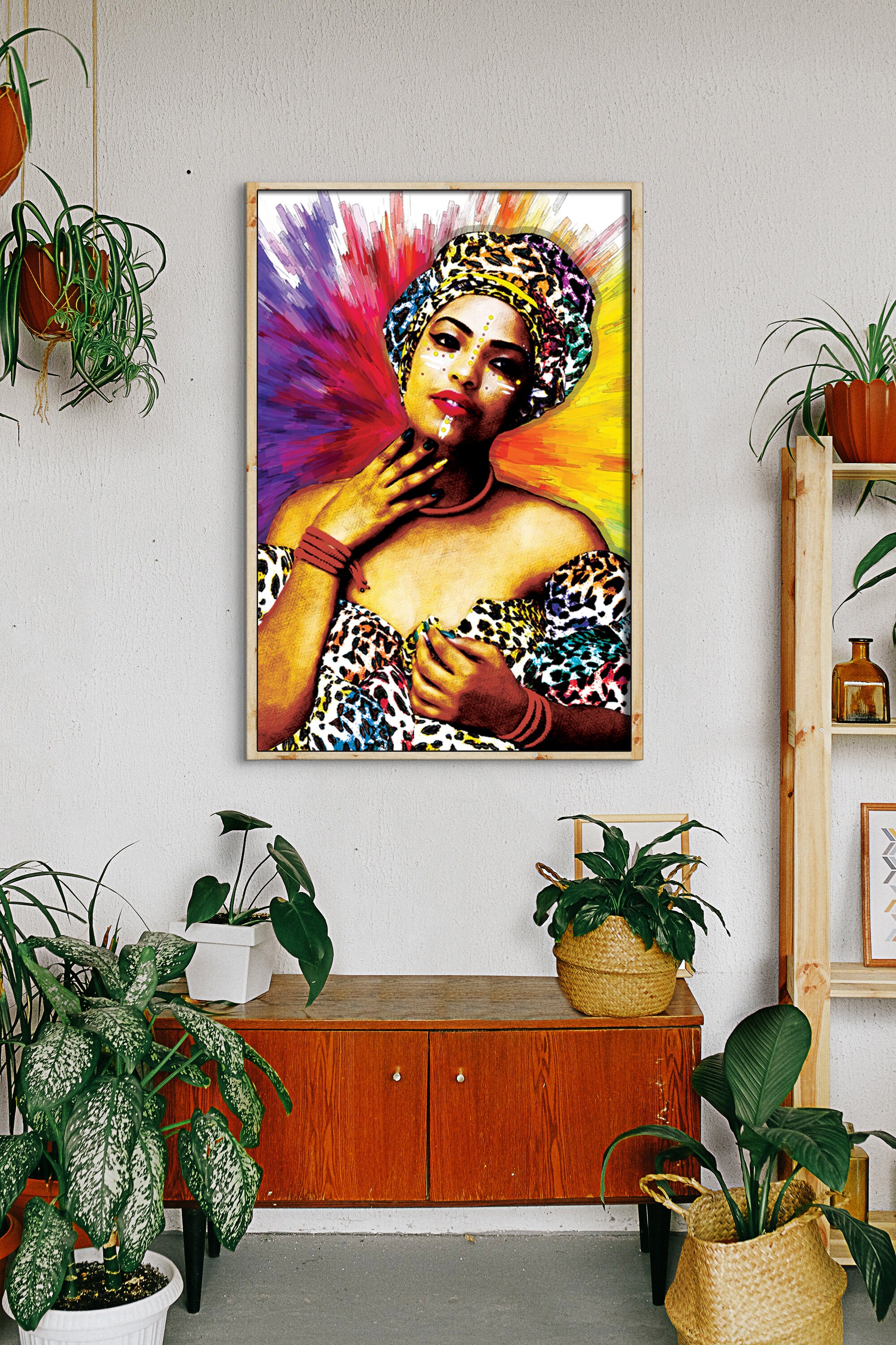 African American wall art Black Girl Wall Art Girl Power | Etsy