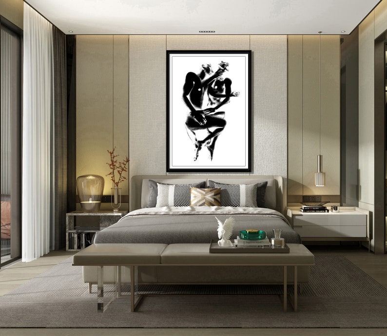 Male Nude Gay Men Art Black and White Prints Large Wall - Etsy Israel