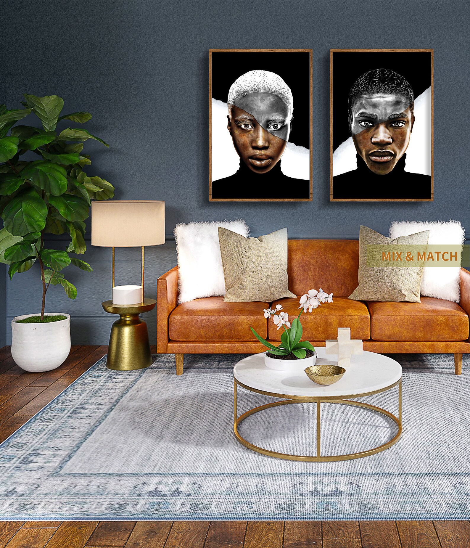 African American Art Black Man Wall Art Man Wall Art Male Etsy