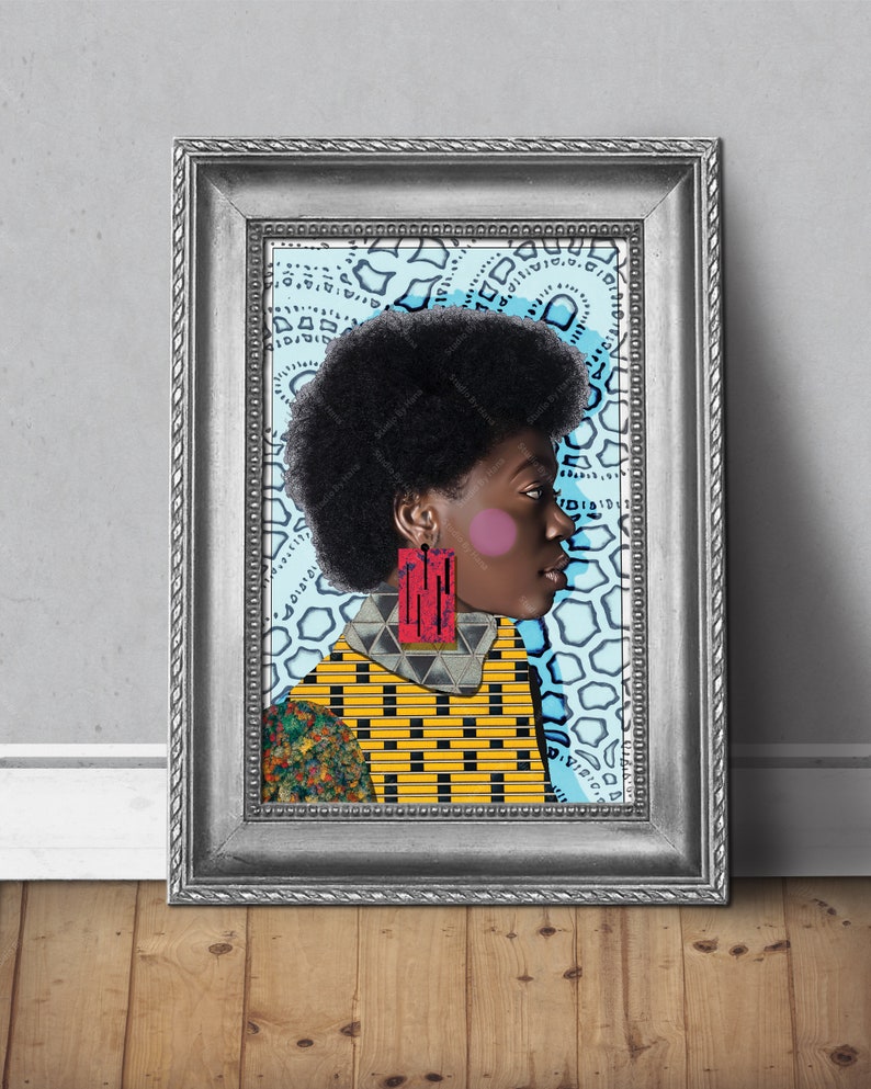Black Woman Wall Art Black Woman Print Modern Wall Art Etsy