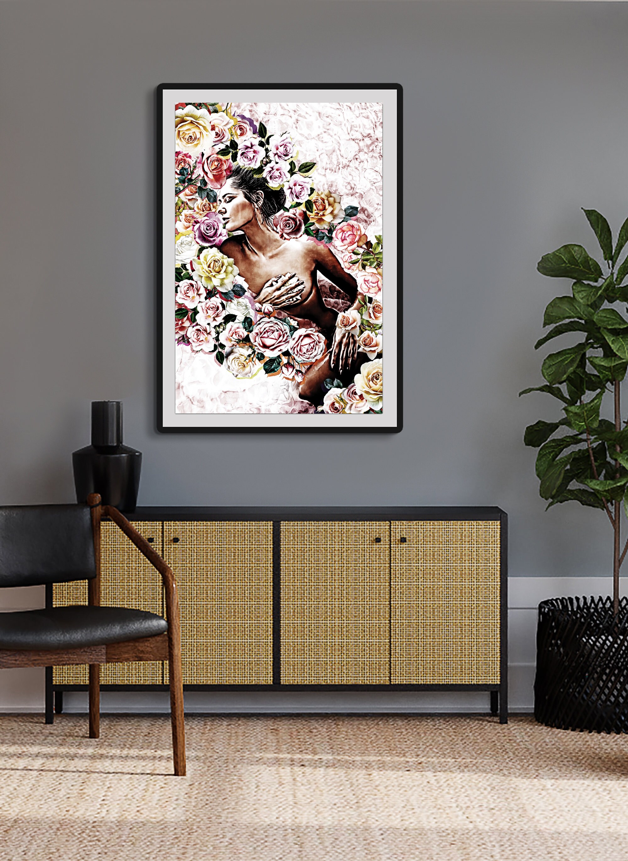Woman Nude Art Erotic Wall Art Nude Wall Art Canvas Print Etsy