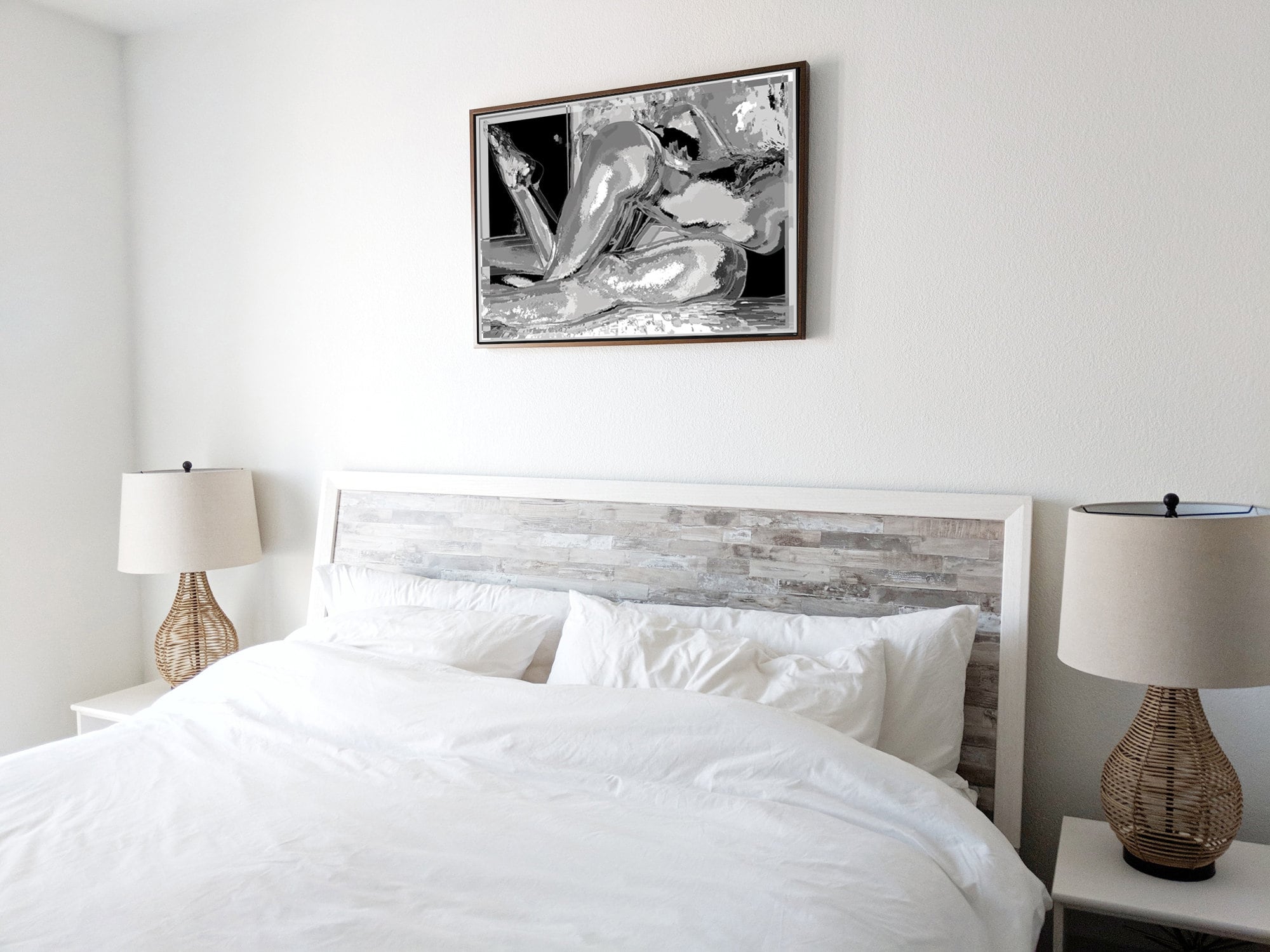 Black and White Wall Art Erotic Wall Art Couple Nude Art | Etsy
