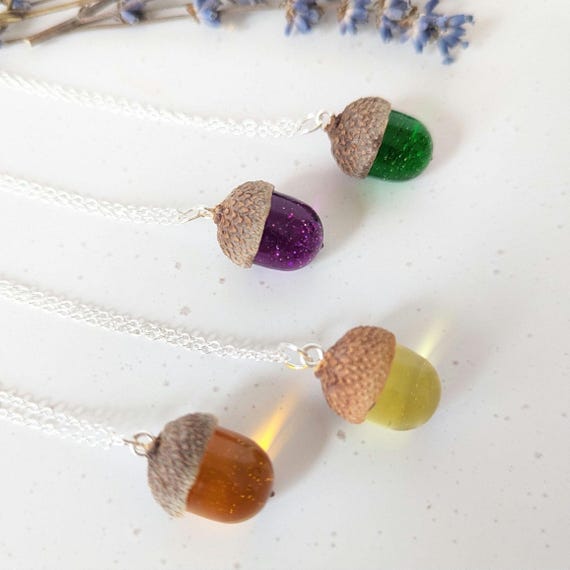 Pendentif Boîte Secrète Gland En Laiton – Charme Automne Avec Couvercle à Vis – Bijou Mystère Pour Création Personnalisée