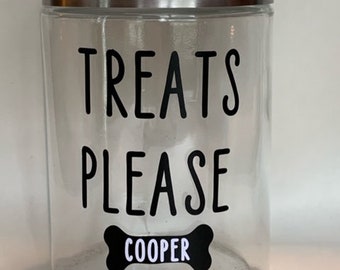 decorative dog treat containers