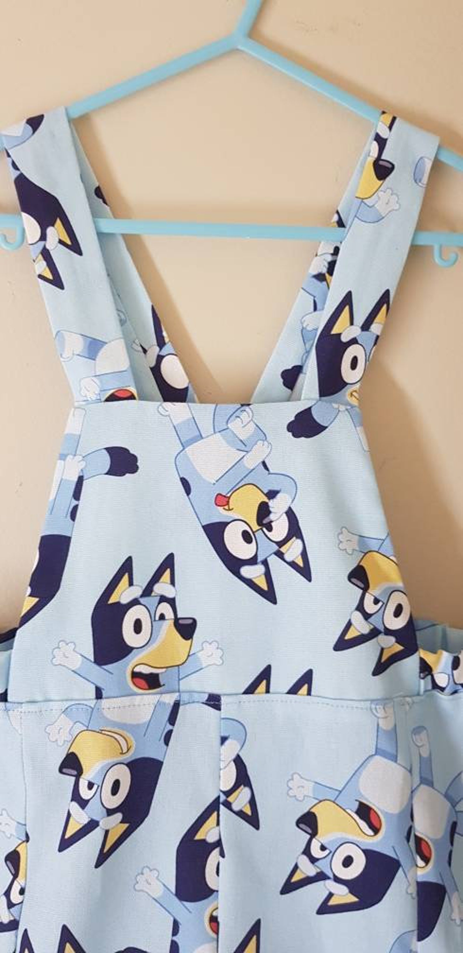 Bluey Outfit Bluey Overalls Bluey Print Girls Short Etsy