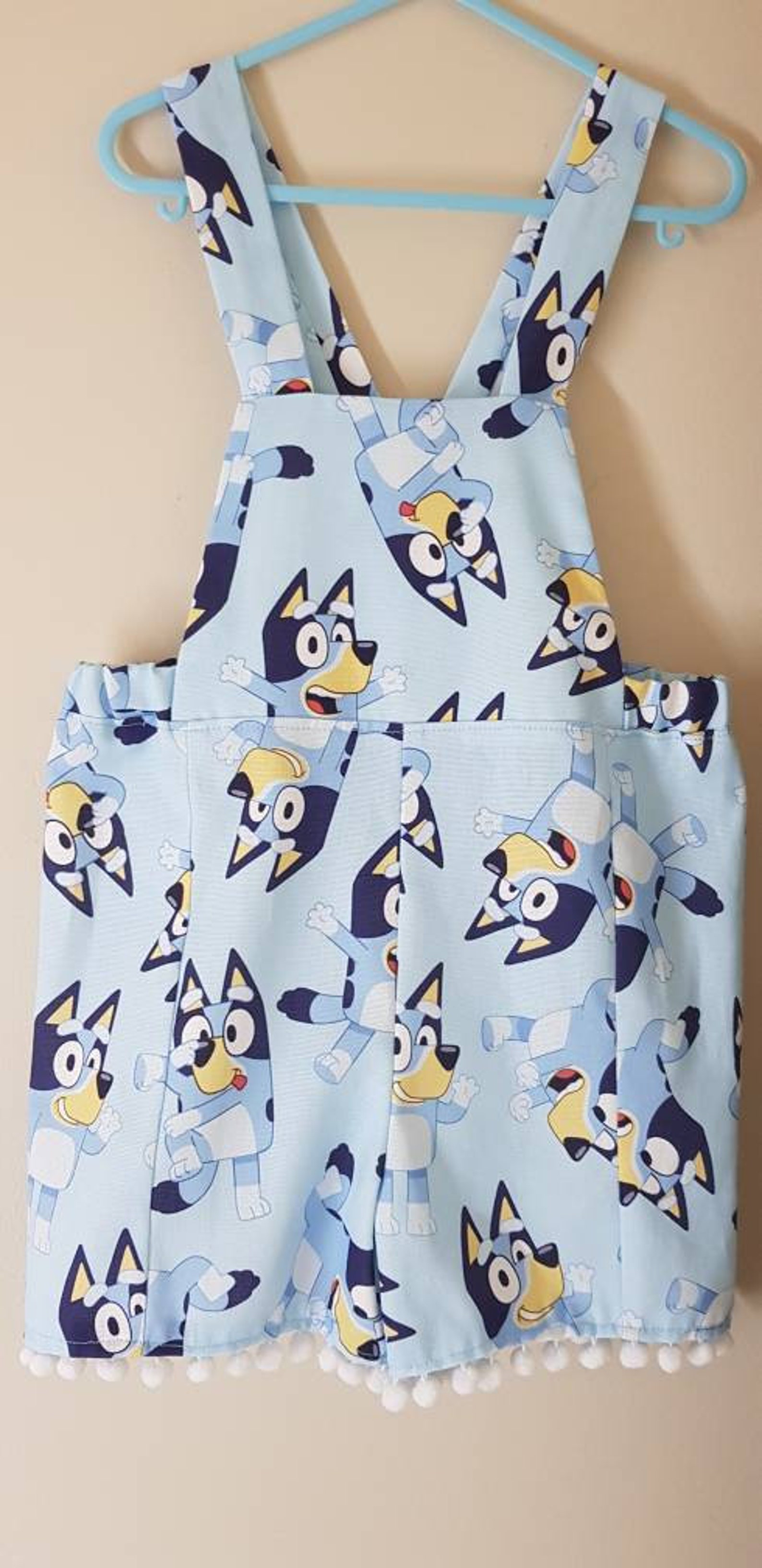 Bluey Outfit Bluey Overalls Bluey Print Girls Short Etsy