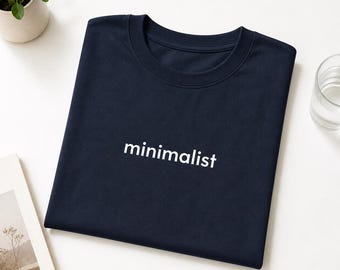 Minimalist T-Shirt | Unisex Basic Tee | Modern Streetwear Everyday Outfit
