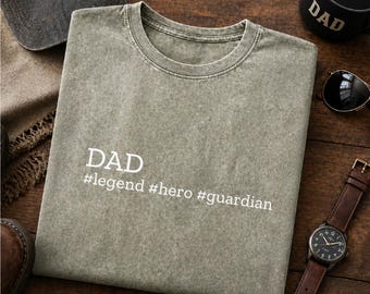 Dad Hero T-Shirt, Father’s Day Gift, Dad hashtag tee