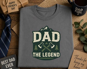Dad The Legend T-Shirt | Father's Day Gift for Him