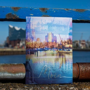 Hamburg Postkarte Moin