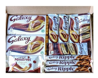 Large Galaxy Chocolate Gift Box - Handmade Galaxy Hamper | Galaxy Milk Chocolate Present - Galaxy Gift