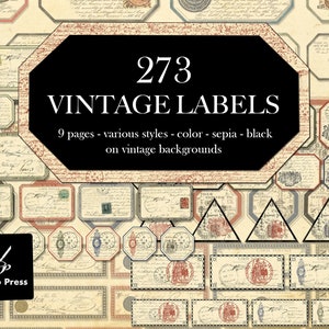 Vintage Etiketten