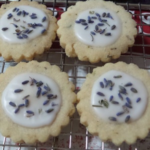 24(2 dozens) Lavender Shortbread Cookies*Snack/Brunch/wedding/Valentine/Mother's Day/Any occasion