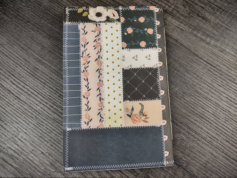 Pink and Navy Blue Notebook Set Handbound Blank Journals Set of 2 Lined Avocado Dyed Paper 40 Pages Each