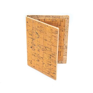 Cartera de hombre de corcho natural - regalo de Navidad, regalo de vacaciones, regalo vegano, regalo de cumpleaños, regalo para él, regalo de San Valentín