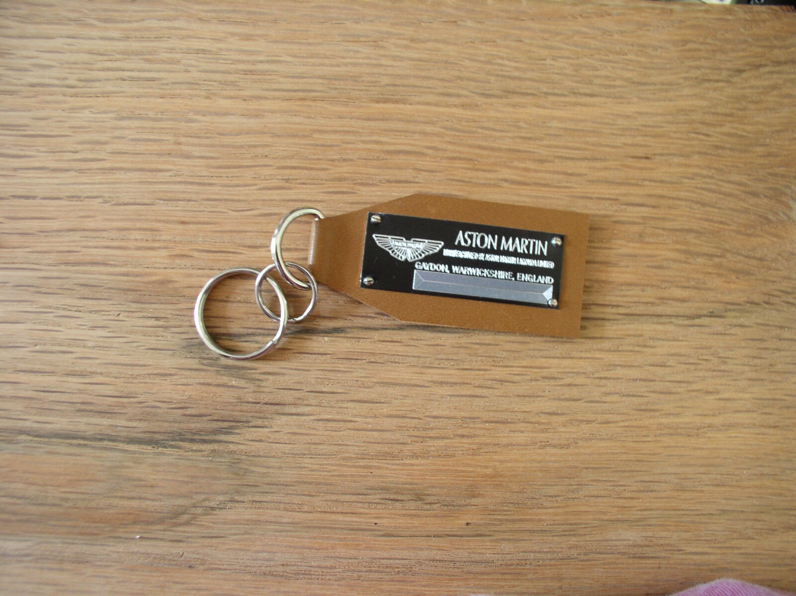 Vintage Look Aston Martin Data Plate Leather Keychain - Etsy