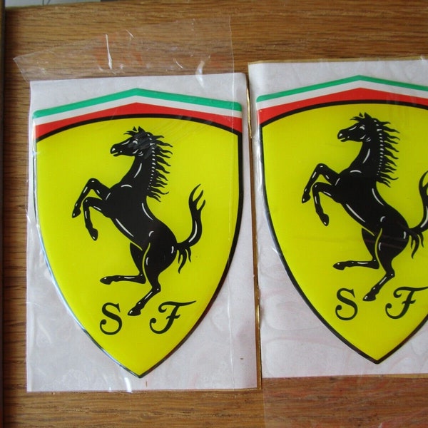 Ferrari Fender Insignia Emblema 4" Escudos de Resina 328 308 348 Testarossa Mondial