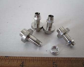 Pocher 1/8 Ferrari F40 Correct Metal Hub Set Upgrade Transkit W/ Knock-Off Nut