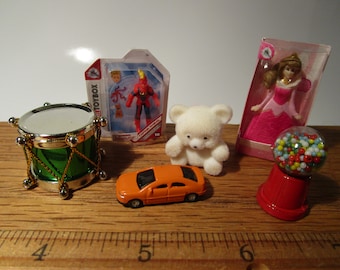 Miniature 1/12 Dollhouse Christmas Presents Gifts Lot For Under Tree Kids Toys