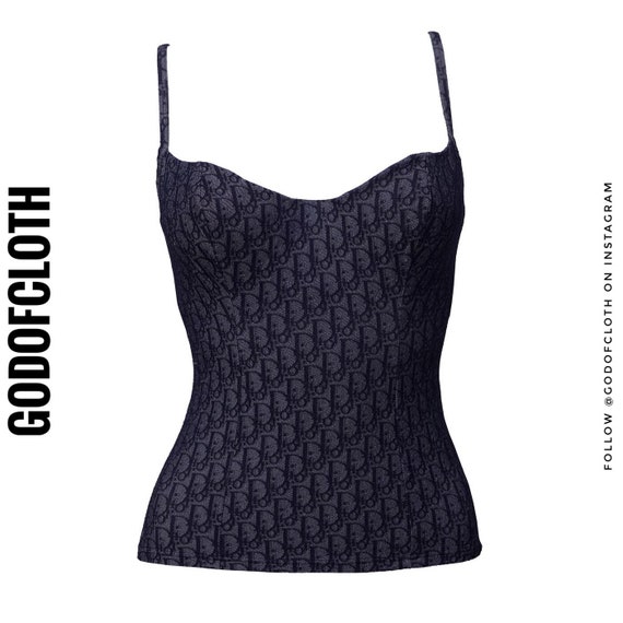 Christian Dior Monogram Bustier Corset Top