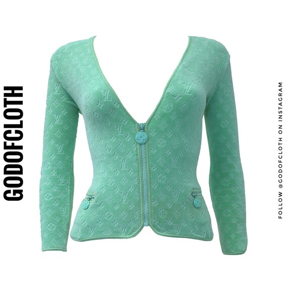 Louis Vuitton Green Terry Cloth Jacket
