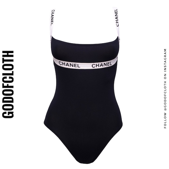 Chanel Logo One-Piece Swimsuit