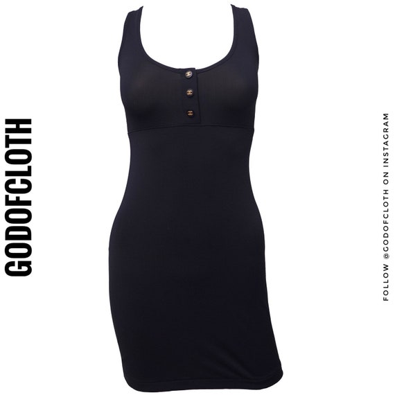 Chanel Black Tank Mini Dress