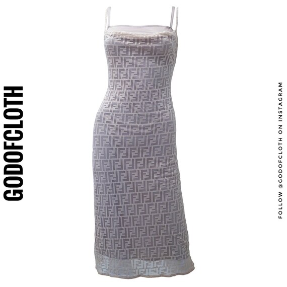 Fendi FF Logo Midi Dress