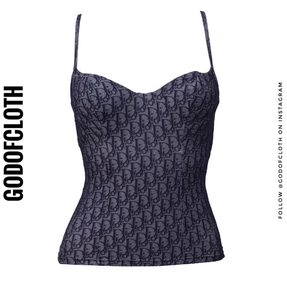 Christian Dior Monogram Bustier Corset Top