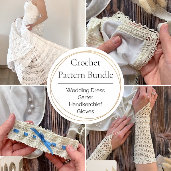 Instructions pour la robe au crochet // Instructions pour la robe au crochet // Robe de mariée au crochet // Bundle // goodiby