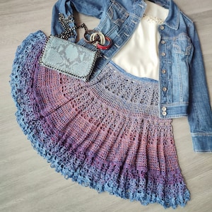 Crochet Pattern for Circle Skirt for Petticoat
