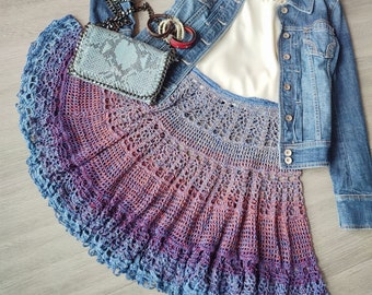 Crochet Pattern for Circle Skirt for Petticoat