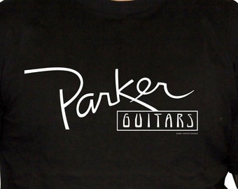 Parker Guitars Logo T-Shirt - Defunct Guitar Brand - 100% Preshrunk Cotton T-Shirt